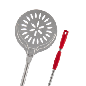 Pala para hornear de acero inoxidable 18/10 perforado con mango deslizante