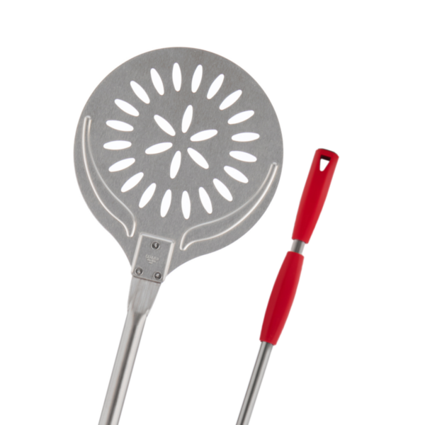 Pala para hornear de acero inoxidable 18/10 perforado con mango deslizante