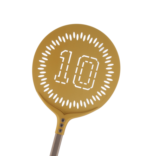 Pala para pizza "10" de aluminio anodizado dorado