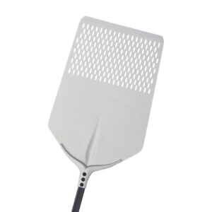 Pala para pizza rectangular perforada de aluminio anodizado "Tulip GF"