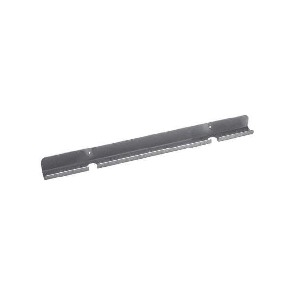 Soporte de pared para palas, fabricado en acero inoxidable 18/10. 2 plazas. Longitud: 50 cm.