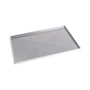 Molde rectangular para hornear de hierro aluminizado con paredes rectas. Reforzado antideformación. 60x40x2 cm.