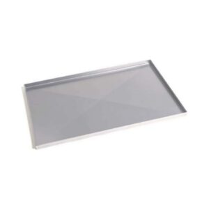 Molde rectangular para hornear de hierro aluminizado con paredes acampanadas. Reforzado para evitar la deformación. 60 x 40 x 3 cm.