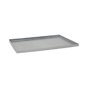 Bandeja rectangular de aluminio para hornear con paredes rectas
