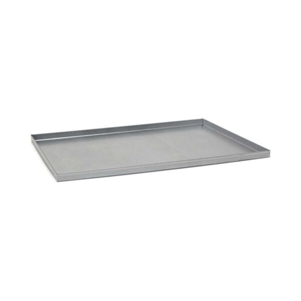 Bandeja rectangular de aluminio para hornear con paredes rectas