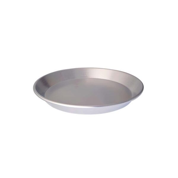 Molde redondo de aluminio para hornear con borde bajo