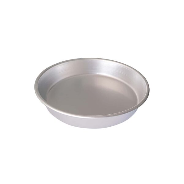 Molde redondo de aluminio para hornear con bordes altos