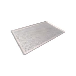 Bandeja rectangular. Aluminio. Microperforada con paso de Ø2 mm/3,5 mm.