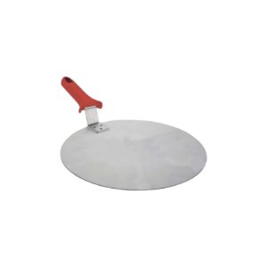 Cortador de pizza de aluminio cepillado con mango
